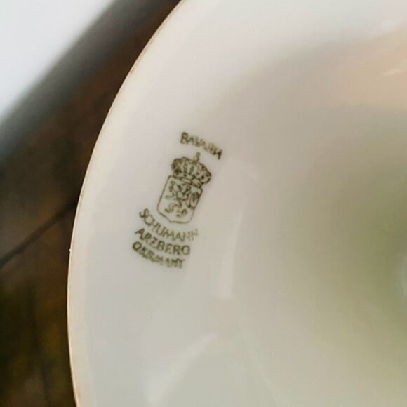 Bavaria Schumann Arzberg Germany Wild Rose Pedestal Compote Bowl Candy Dish - Picture 4 of 5